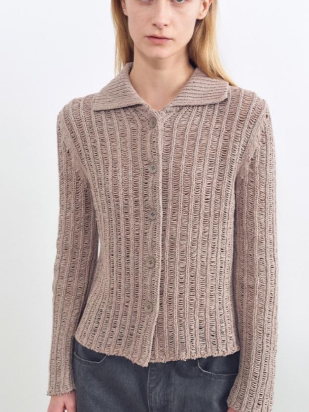 Acne Studios Long Sleeve Knit Cardigan